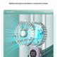 Handheld Fan Digital Display Hanging Neck Folding Charging - EX-STOCK CANADA