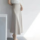 Women's formal Work Satin Skirt Summer High Waist Midi Sheath Skirt - EX-STOCK CANADA