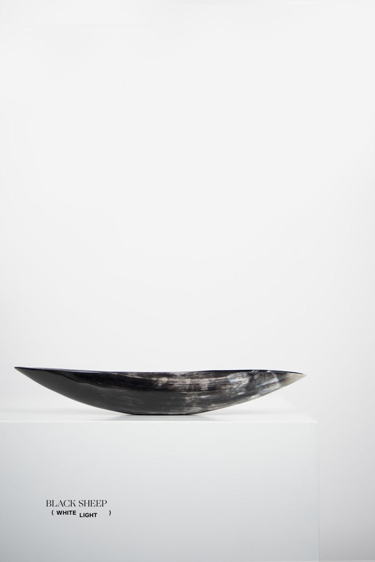 Ankole & Gyr Horn Dark Oval Vessel EX-STOCK Canada 