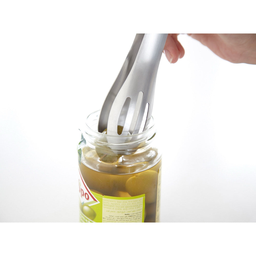 Eatoco Hasam Tongs – Stainless Steel Multi-Function Serving Tongs (200 mm) 