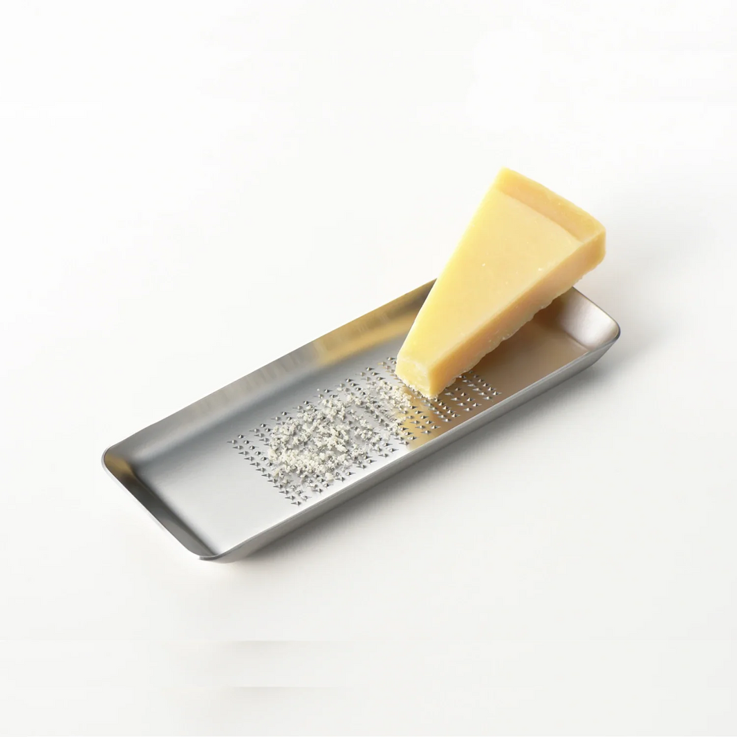 Eatoco Oros L Large Grater – Japanese Stainless Steel Tray Zester & Condiment Grater 
