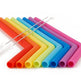 AWESOME REUSABLE RAINBOW SILICONE STRAWS (PACK OF 6 + CLEANING BRUSH) EX-STOCK Canada 