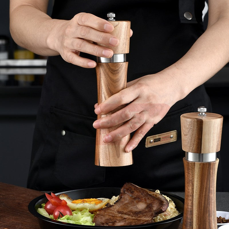 Acacia Wood Ceramic Core Manual Pepper Grinder EX-STOCK Canada 