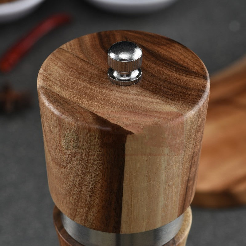 Acacia Wood Ceramic Core Manual Pepper Grinder EX-STOCK Canada 