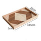 Akazien-Holz-Serviertablett Dekoratives Tablett - EX-STOCK Canada