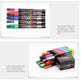 Werbe-Stift Doodle 0,9 Acrylmarker 8 Farben Set - EX-STOCK Canada