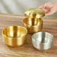An Adorable Stainless Steel with Golden Tape Tureen Bowl - EX-STOCK CANADA