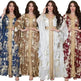 Arab Chiffon Bronzing Robe Containing Belt Dress - EX-STOCK Canada