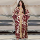Arab Chiffon Bronzing Robe Containing Belt Dress - EX-STOCK Canada