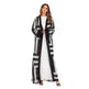 Arab Stripe Loose Lace Cardigan Robe Female - EX-STOCK Canada