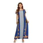 Arab Women's Dress Short Sleeve Loose Hem - EX-STOCK Canada