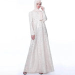 Arab Women's Muslim Arab Lace Abaya Dress - EX-STOCK Canada