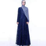 Arab Women's Muslim Arab Lace Abaya Dress - EX-STOCK Canada