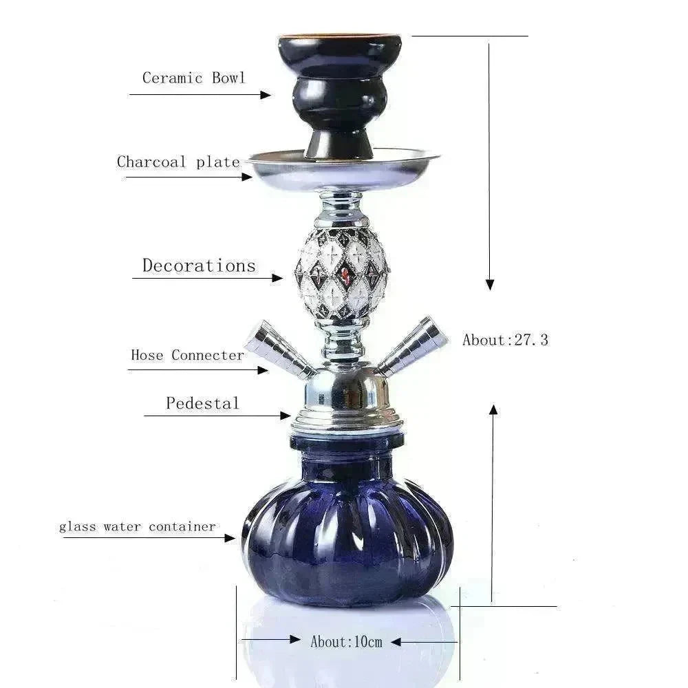 Arabian Shisha double pipe hookah set - EX-STOCK CANADA