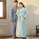 Autumn And Winter Thickened Cotton Velvet Nightgown Men's Winter Plus-sized Plus Size Light Luxury Couple Bathrobe Women's Extended Pajamas  EX-STOCK CANADA