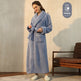 Autumn And Winter Thickened Cotton Velvet Nightgown Men's Winter Plus-sized Plus Size Light Luxury Couple Bathrobe Women's Extended Pajamas  EX-STOCK CANADA