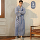 Autumn And Winter Thickened Cotton Velvet Nightgown Men's Winter Plus-sized Plus Size Light Luxury Couple Bathrobe Women's Extended Pajamas  EX-STOCK CANADA