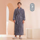 Autumn And Winter Thickened Cotton Velvet Nightgown Men's Winter Plus-sized Plus Size Light Luxury Couple Bathrobe Women's Extended Pajamas  EX-STOCK CANADA