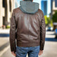 BOL Men's Eduardo Hoodie Leather Jacket EX-STOCK Canada 