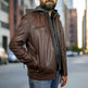 BOL Men's Eduardo Hoodie Leather Jacket EX-STOCK Canada 