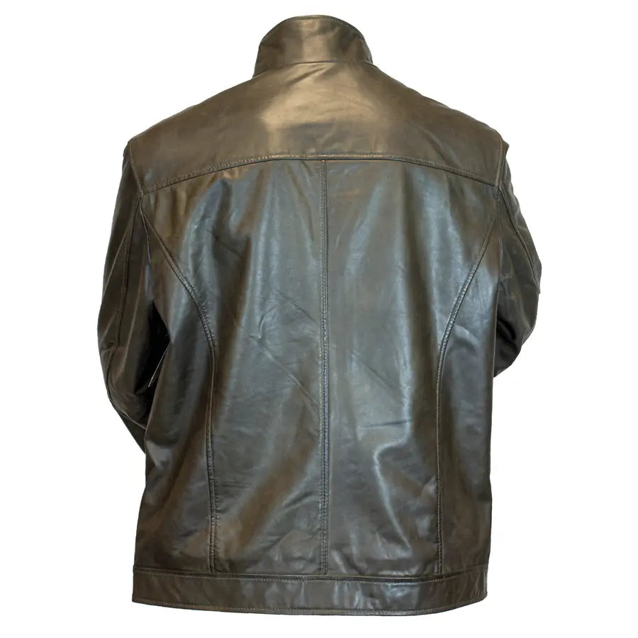 Chaqueta de cuero de piel de cordero estilo bomber para hombre BOL - EX-STOCK Canada