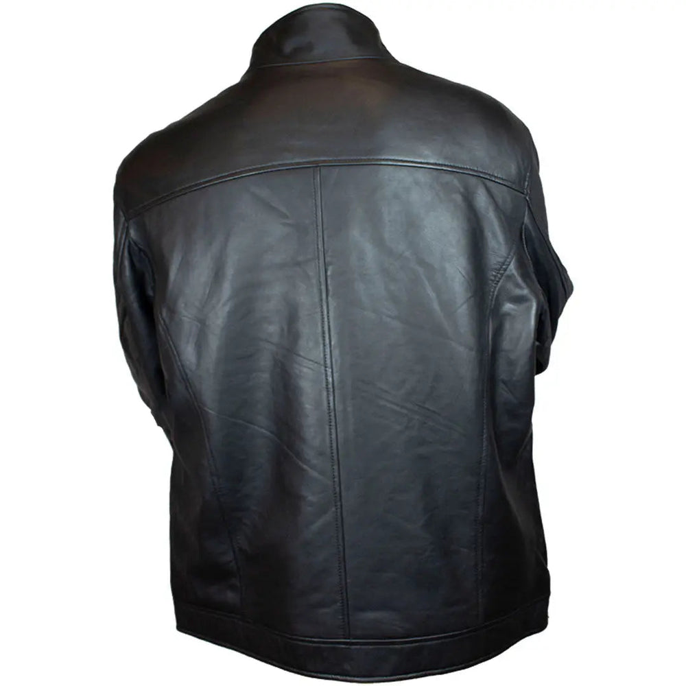Chaqueta de cuero de piel de cordero estilo bomber para hombre BOL - EX-STOCK Canada