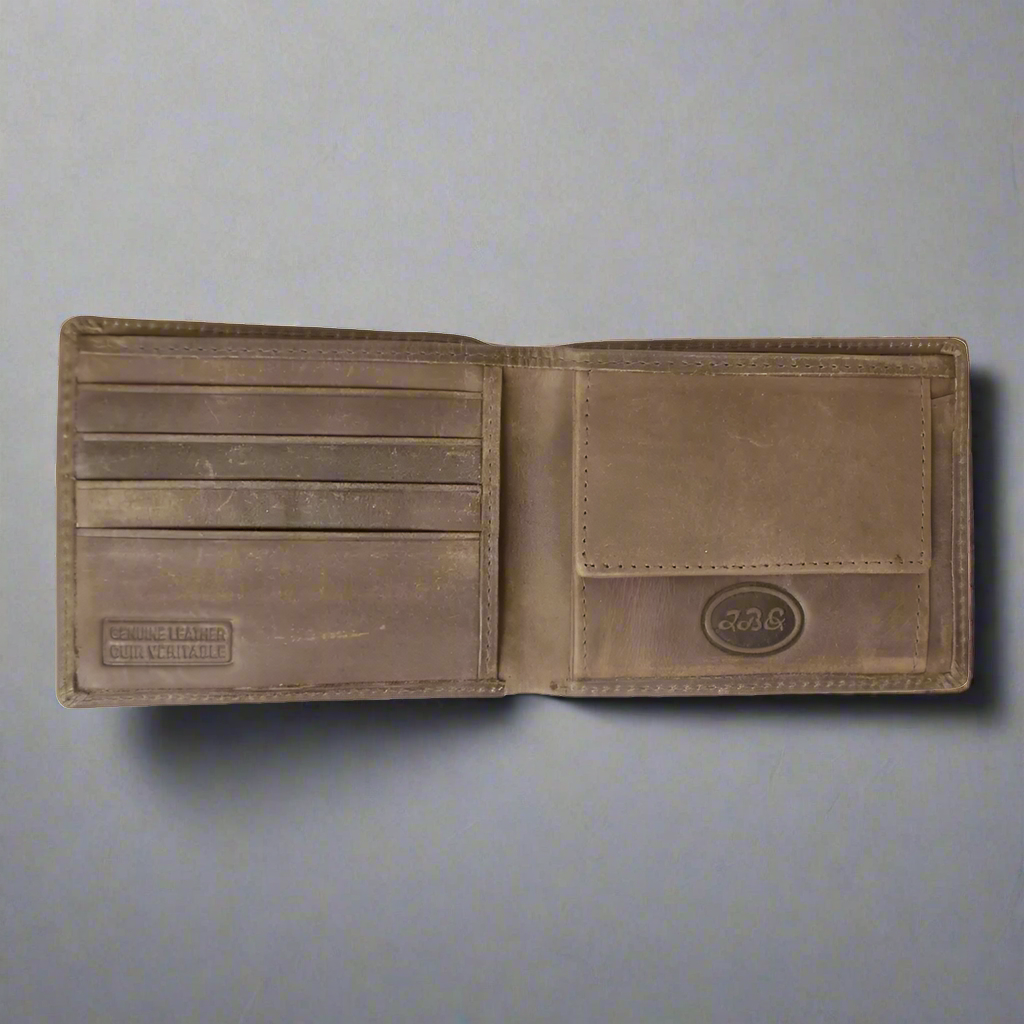 BOL Men's RFID Bifold Leather Wallet With Coin Pouch EX-STOCK Canada 
