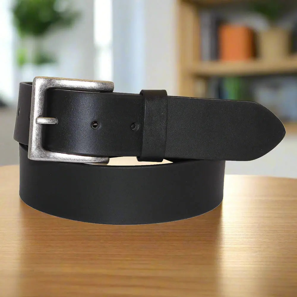 Ceinture en cuir pleine peau pour homme BOL avec boucle amovibleEX-STOCK Canada 