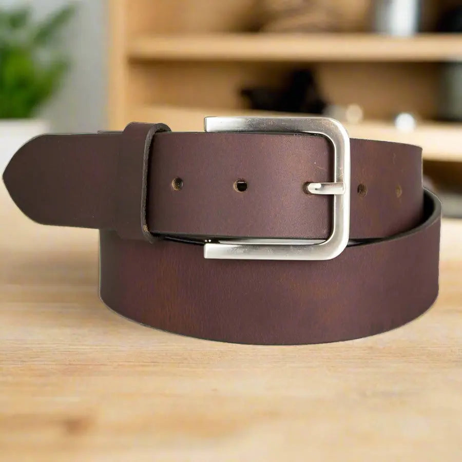Ceinture en cuir pleine peau pour homme BOL avec boucle amovibleEX-STOCK Canada 