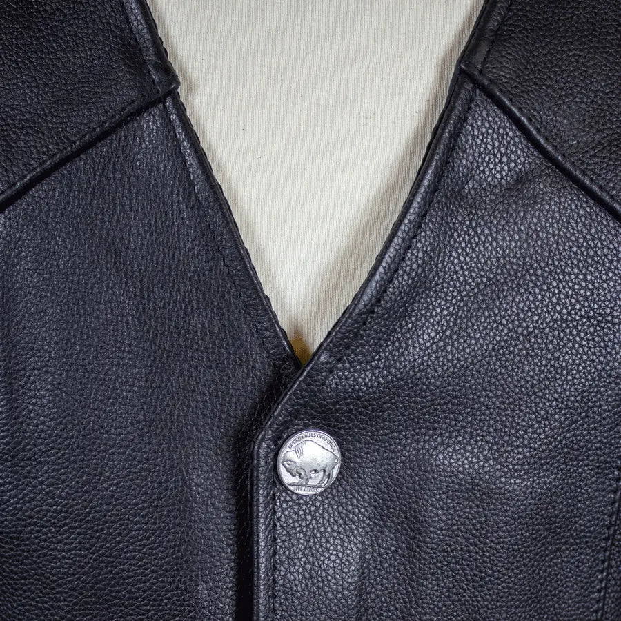 BOL Men's Tall Buffalo Leather Vest EX-STOCK Canada 