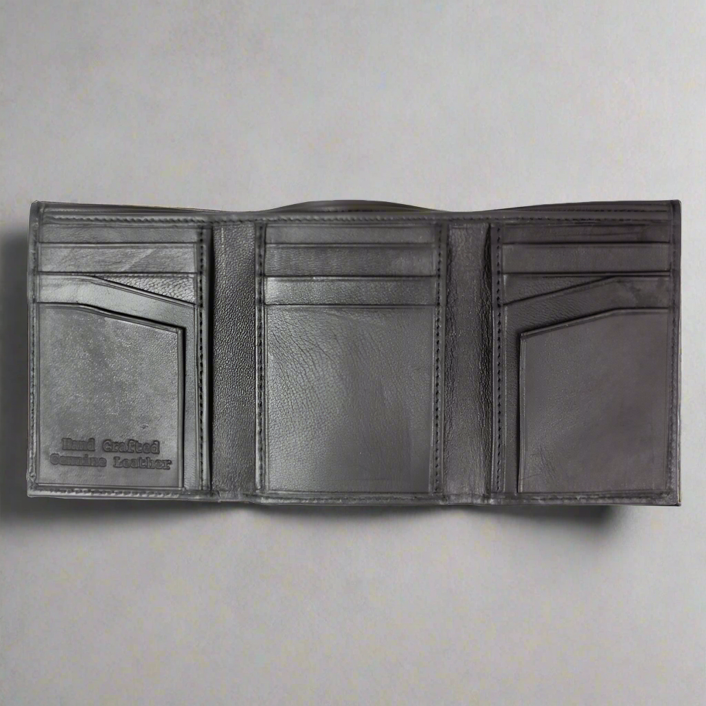 Portefeuille en cuir à trois volets pour hommes BOLEX-STOCK Canada 