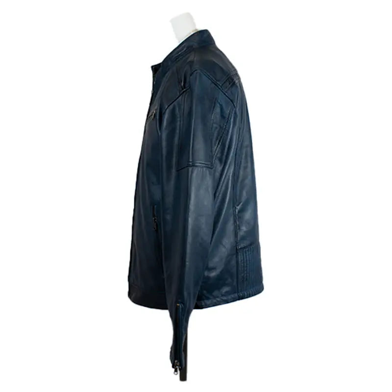 Veste en cuir de mouton ciré pour hommes BOLEX-STOCK Canada 