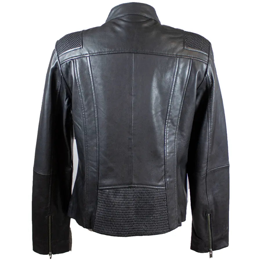 BOL Women's Basket Weave Accent Leather Jacket EX-STOCK Canada 