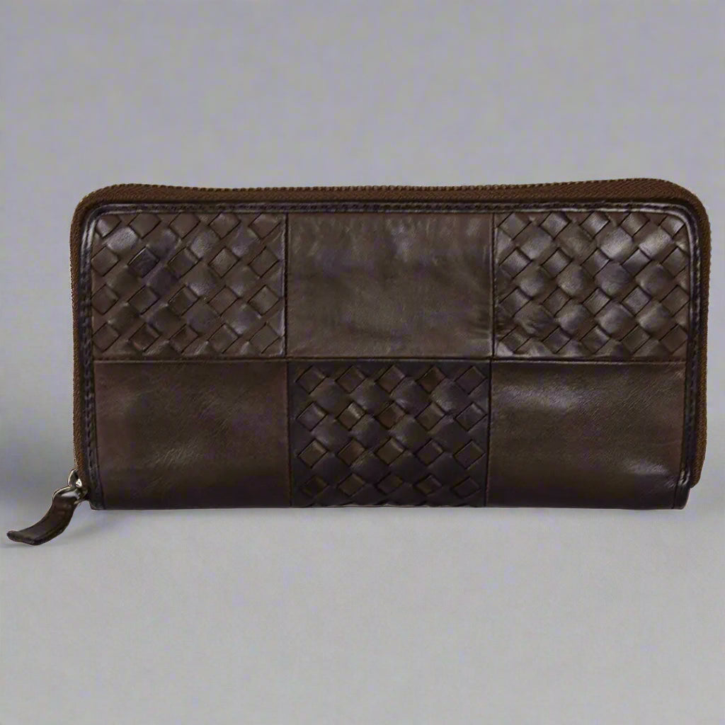 BOL Women's Basket Weave Zip-Around Clutch Wallet EX-STOCK Canada 