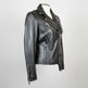 Women's Premium Lamb Leather Moto Jacket with Asymmetrical Zippers 