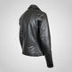Women's Premium Lamb Leather Moto Jacket with Asymmetrical Zippers 