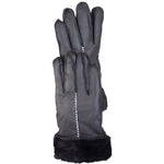 BOL Women's Black Hand Stitched Merino Sheepskin Gloves - EX-STOCK Canada 