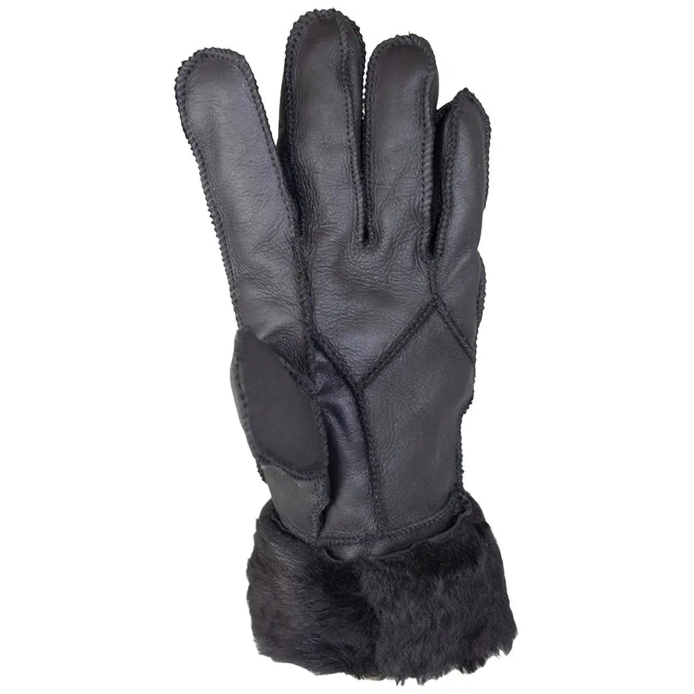 BOL Women's Black Hand Stitched Merino Sheepskin Gloves - EX-STOCK Canada 