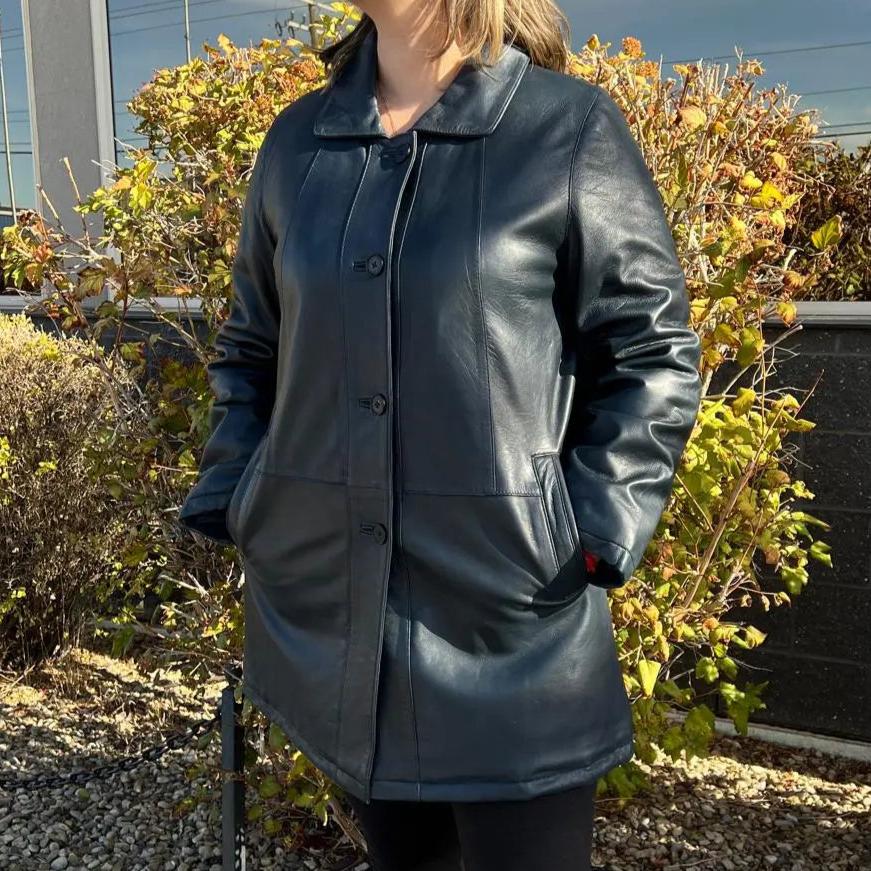 BOL Women's Button Up Leather Jacket EX-STOCK Canada 