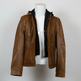Chaqueta de cuero con capucha desmontable para mujer BOL 