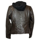BOL Women's Detachable Hooded Leather Jacket EX-STOCK Canada 