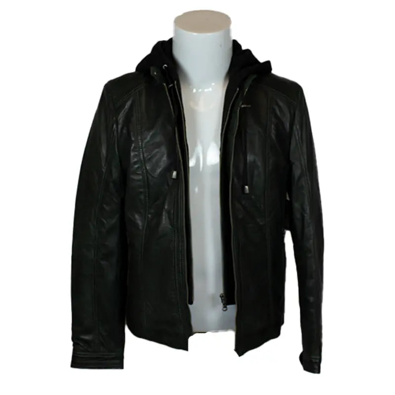 BOL Women's Detachable Hooded Leather Jacket EX-STOCK Canada 