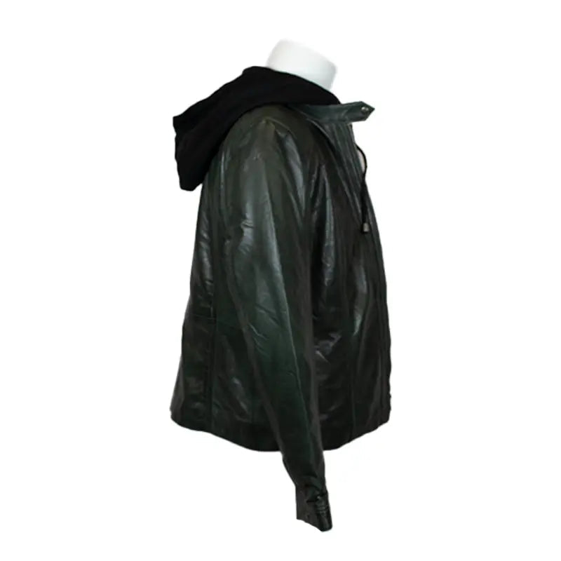 BOL Women's Detachable Hooded Leather Jacket EX-STOCK Canada 