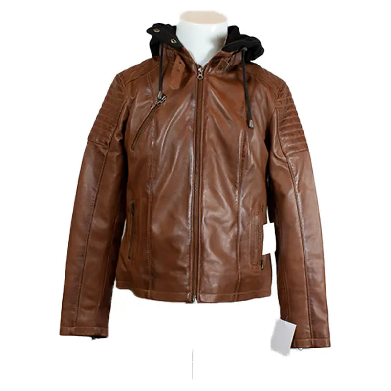 BOL Women's Hooded Leather Jacket EX-STOCK Canada 