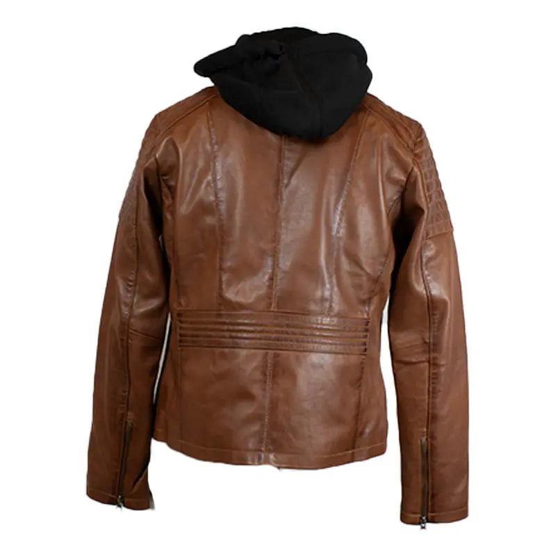 BOL Women's Hooded Leather Jacket EX-STOCK Canada 