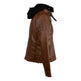 BOL Women's Hooded Leather Jacket EX-STOCK Canada 