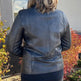 Veste style motard en cuir d'agneau pour femmes BOLEX-STOCK Canada 
