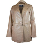 Abrigo de cuero para mujer BOL con cinturón ajustable | Chaqueta de cueroEX-STOCK Canada 