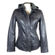 BOL Women's Removable Hood Leather Jacket EX-STOCK Canada 