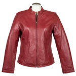 BOL Women's Round Collar Leather Jacket EX-STOCK Canada 